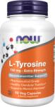 NOW L-tirozină, 750 mg, 90 capsule vegetale