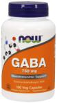  NOW GABA (acid gamma-aminobutiric) 750 mg, 100 capsule