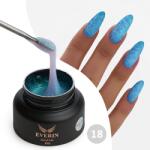 Everin Acryl Gel Everin 30gr Shimmer 18 TPO Free - Polygel Albastru Acvatic cu Sclipici (AEV-18)