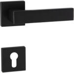 Marchesi Rozettás Kilincsgarnitúra Budapest Pz 38-45 mm Zamak Fekete Matt (SCH-102204461)