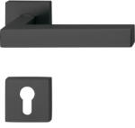 Solido Rozettás Kilincsgarnitúra Malmö Pz 38 - 45 Nemesacél Fekete Fh (SCH-102246295)