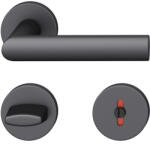 FSB Kilincsgarnitúra 12 1108 Asl Wc Din Rozettán Fekete Matt Aluminium (SCH-102281328)