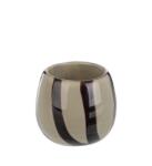 Bizzotto Suport lumanare sticla maro Cetus 9x8 cm (0201082X)