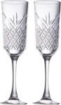 Excellent Houseware Set 2 pahare sampanie Tamperi, sticla, 175 ml Pahar