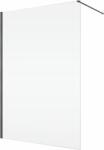 RONAL Paravan dus sticla walk-in 80x200 cm, gun metal periat, sticla 8 mm, Ronal Easy (D400802607)