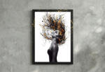 4 Decor Tablou canvas - Vis cu Fir de Aur - 35x45cm