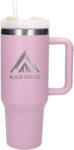 Extralink Black Forest Thermo mug with straw thermos with handle, 1200ml, powder pink (EX.28631)