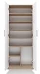Topeshop Filing cabinet OLIV 2D 74x35x180 cm Sonoma/White (OLIV 2D SON/BI) Raft