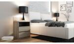 Topeshop Topeshop M1 SONOMA MAT nightstand/bedside table 2 drawer(s) Oak (M1 SONOMA MAT)