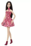 Mattel divatbaba pink párducmintás ruhában