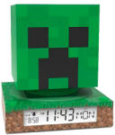 Minecraft Creeper 3D éjszakai lámpa és ébresztőóra (EWA3020MIN)