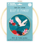 Graine Creative Punch needle hímzőkészlet - Japán daru (25 cm) (JL23183)