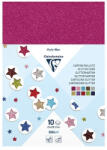 Clairefontaine Kreatív kartonpapír Clairefontaine A/4 280g glitteres 10 ív/csomag (195598C)