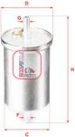 SOFIMA filtru combustibil SOFIMA S 1835 B (S 1835 B) - automobilus