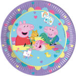 Peppa malac With Love papírtányér 8 db-os 23 cm FSC
