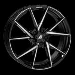 ALUTEC Janta Aliaj ALUTEC ADX. 01 diamant schwarz frontpoliert 8.5X18 5X114.3 ET 47 CB 70.1