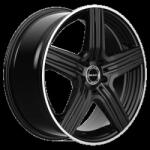 Mak Janta Aliaj MAK LEWIS GLOSS BLACK MIRROR RING 9X18 5X112 ET 42 CB 66.6