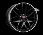 MOMO Janta Aliaj MOMO COMPETIZIONE GLOSSY BLACK POLISHED 7.5X17 5X108 ET 45 CB 72.3