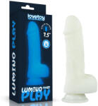 Lovetoy Dildo cu ventuza Lovetoy Lumino Play Glow in the Dark 19, 3 cm Dildo