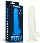 Lovetoy Dildo cu ventuza Lovetoy Lumino Play Glow in the Dark 21, 5 cm Dildo