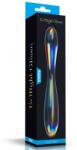 Lovetoy Dildo dublu multicolor din sticla Lovetoy Double Delight 23, 2 cm Dildo