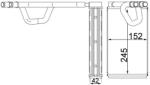 MAHLE Schimbător de căldură, încălzire habitaclu MAHLE AH 232 000S (AH 232 000S)