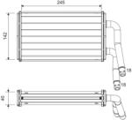 VALEO Schimbător de căldură, încălzire habitaclu VALEO 811599 (811599) - fixbox