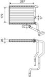 VALEO Schimbător de căldură, încălzire habitaclu VALEO 811579 (811579) - fixbox