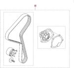 Original Renault Set curea distributie + pompa apa ORIGINAL RENAULT 119A07049R (11 9A 070 49R)