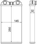 MAHLE Schimbător de căldură, încălzire habitaclu MAHLE AH 14 000S (AH 14 000S)