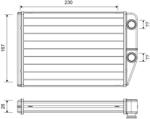 VALEO Schimbător de căldură, încălzire habitaclu VALEO 811514 (811514) - fixbox