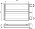 VALEO Schimbător de căldură, încălzire habitaclu VALEO 811516 (811516) - fixbox
