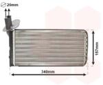 VAN WEZEL Schimbător de căldură, încălzire habitaclu VAN WEZEL 58006097 (58006097) - fixbox