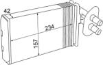 MAHLE Schimbător de căldură, încălzire habitaclu MAHLE AH 69 000S (AH 69 000S)