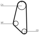 Continental Ctam Set pompa apa + curea dintata CONTINENTAL CTAM CT720WP1 (CT720WP1) - fixbox
