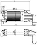 MAHLE Intercooler MAHLE CI 514 000S (CI 514 000S)