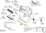Original Toyota Ornament spoiler bara fata ORIGINAL TOYOTA 5271142140B0 (52711-42140B0)