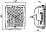 HELLA Lampa mers inapoi HELLA 2ZR 013 236-051 (2ZR 013 236-051)