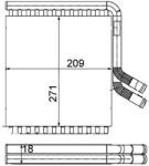MAHLE Schimbător de căldură, încălzire habitaclu MAHLE AH 167 000P (AH 167 000P)