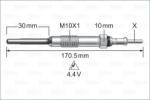 VALEO Bujie incandescenta VALEO 345247