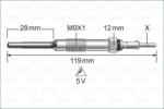 VALEO Bujie incandescenta VALEO 345248