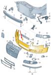 Original Vw Group Bara de protectie fata ORIGINAL VW GROUP 8E0807105GRU (8E0 807 105 GRU)