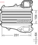 DENSO Intercooler DENSO DIT40001 (DIT40001)