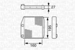 Magneti Marelli Schimbător de căldură, încălzire habitaclu MAGNETI MARELLI 350218227000 (350218227000)