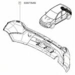 Original Renault Bara de protectie ORIGINAL RENAULT 8200735456 (8200735456)