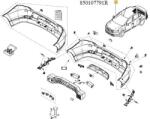 Original Renault Bara de protectie ORIGINAL RENAULT 850107198S (850107198S)