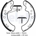 DELPHI Set saboti frana DELPHI LS1312 (LS1312) - fixbox