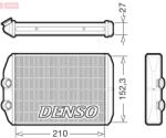 DENSO Schimbător de căldură, încălzire habitaclu DENSO DRR23022 (DRR23022) - fixbox