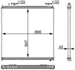 MAHLE Radiator temperatura scazuta, intercooler MAHLE CIR 11 000P (CIR 11 000P)