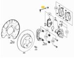 Original Mercedes Senzor de avertizare, uzura placute de frana ORIGINAL MERCEDES A 211 540 17 17 (A 211 540 17 17)